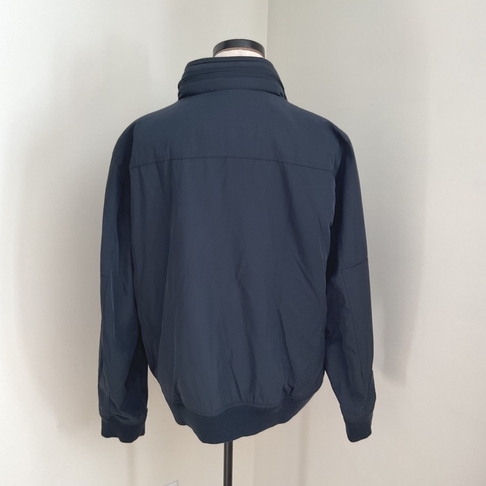 Tommy Hilfiger Jacket‎ XL Mens Full Zip Bomber Blue Collared Hidden Hood - Picture 4 of 9